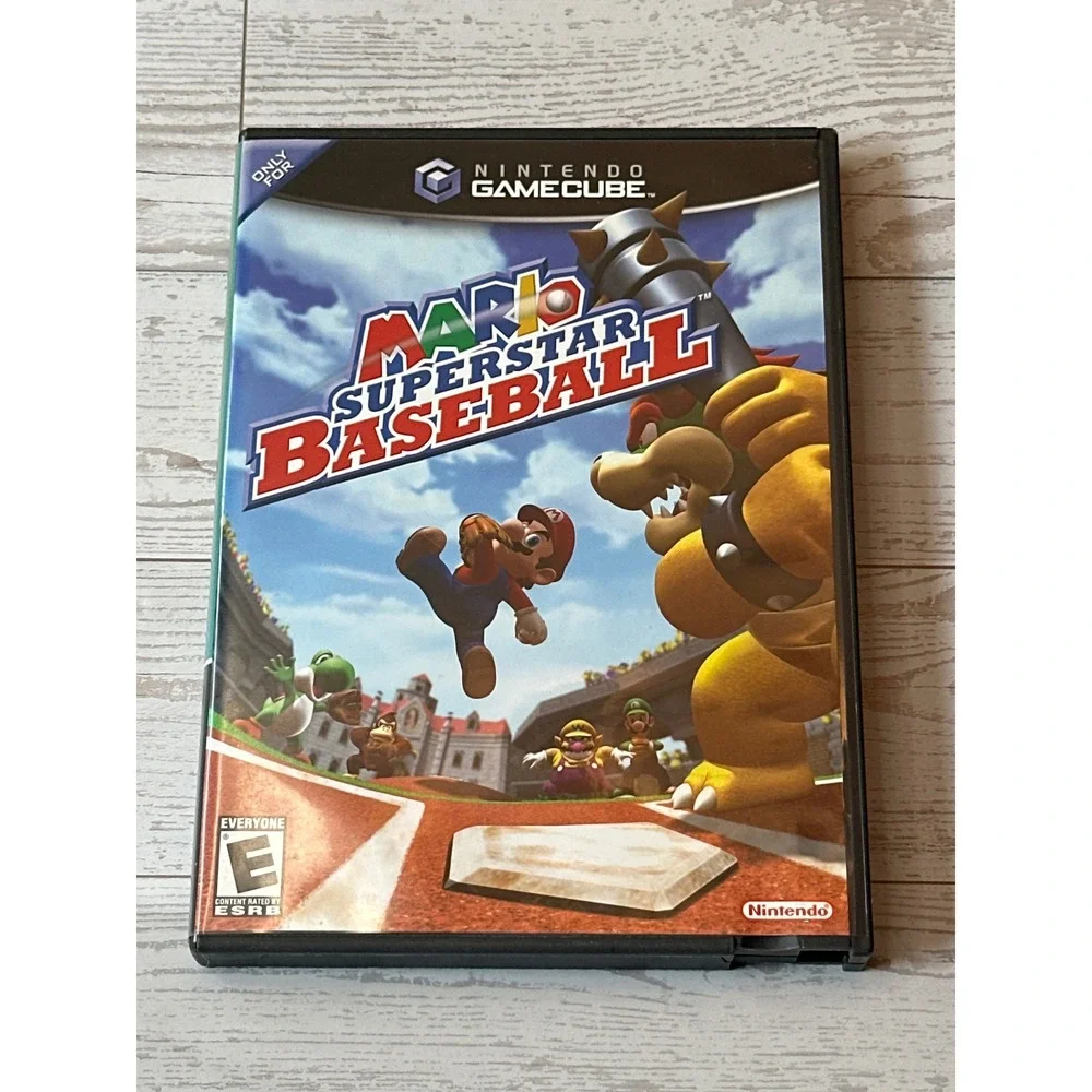 Nintendo Mario Superstar Baseball GameCube NTSC Black Label Vintage 00s Retro